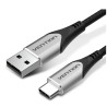 Cavo Vention USB-A maschio a USB-C maschio 3A 60W 480Mbps - 0,25m - Colore grigio