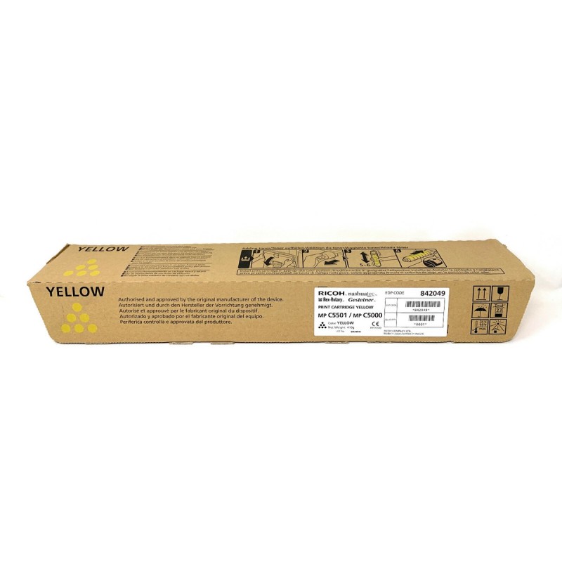 TONER ORIGINALE RICOH AFICIO 842049 MP C5000 C4000 GIALLO 17K