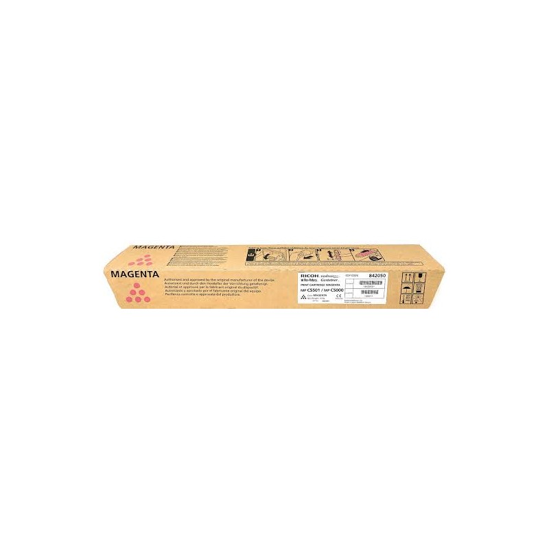 TONER ORIGINALE RICOH AFICIO 842050 MP C5000 C4000 MAGENTA 17K