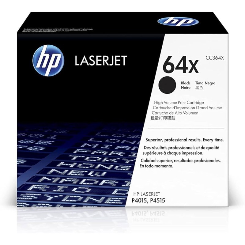 TONER ORIGINALE HP Laserjet P4014 P4015 CC364X High NERO