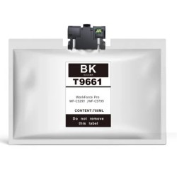 CARTUCCIA COMPATIBILE EPSON T9661 NERA PIGMENTATO C13T966140 WorkForce Pro WF-M5298DW WF-M5299DW 10.000 PAGINE