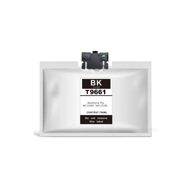 CARTUCCIA COMPATIBILE EPSON T9661 NERA PIGMENTATO C13T966140 WorkForce Pro WF-M5298DW WF-M5299DW 10.000 PAGINE