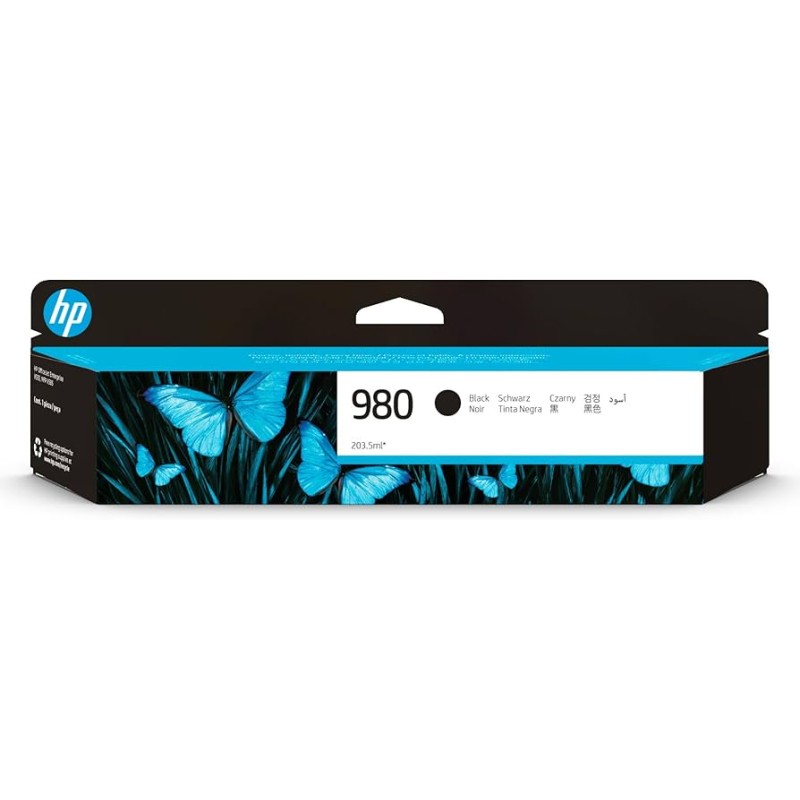 CARTUCCIA ORIGINALE HP OFFICEJET D8J10A 980XL Enterprise Color Flow X 585 NERO