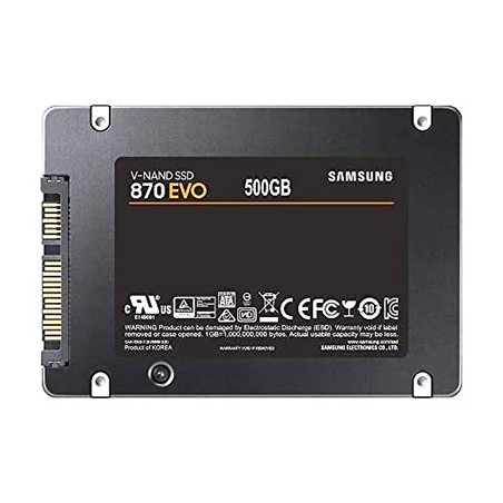 DISCO RIGIDO SAMSUNG MZ-77E500B/EU 870 EVO Solid Hard Drive SSD 500 GB 2,5" SATA3