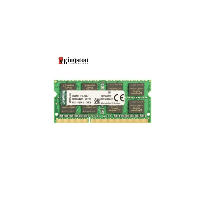MEMORIA RAM KINGSTON ValueRAM SO-DIMM KVR16LS11/8 DDR3L 1600 PC3-12800 8GB CL11