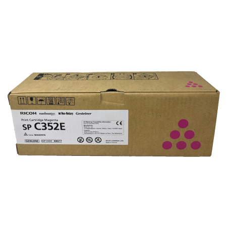 TONER ORIGINALE RICOH MAGENTA SP-C352E 407385 408217 SP C352E