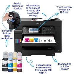 STAMPANTE MULTIFUNZIONE EPSON ECOTANK ET-16605 A3+ C11CH72405  Fax Colori DUPLEX WiFi