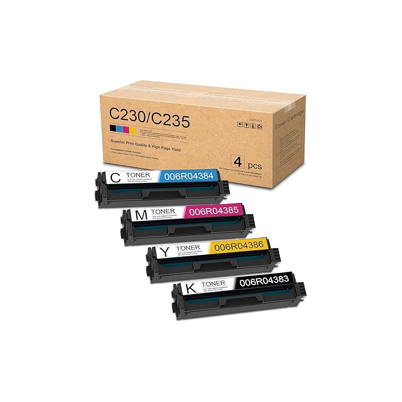 TONER COMPATIBILE XEROX 006R04394 006R04386 GIALLO C230 C235 2.5k
