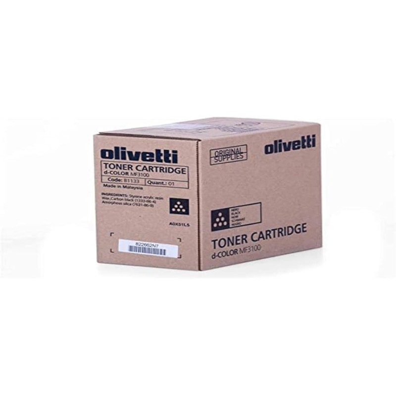 TONER ORIGINALE OLIVETTI D-COLOR MF3100 NERA B1133