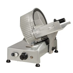 AFFETTATRICE A GRAVITÀ FAC F250E TP TAGLIA PANE CE PROFESSIONALE (AFFILATOIO FISSO) COLORATA + POMOLI METALIZZATI