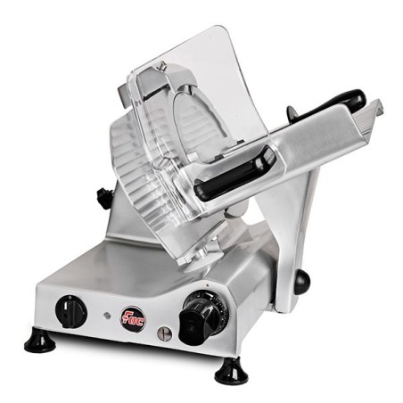 AFFETTATRICE A GRAVITÀ FAC F250I CE PROFESSIONALE (AFFILATOIO FISSO) POMOLI METALLIZZATI