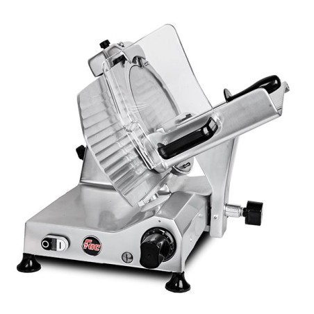 AFFETTATRICE A GRAVITÀ FAC F300EL CE PROFESSIONALE (AFFILATOIO FISSO) POMOLI METALLIZZATI