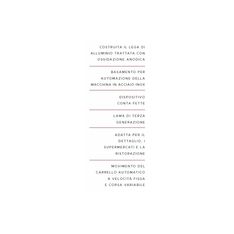 AFFETTATRICE A GRAVITÀ FAC F 300I AUTOMATICA CE PROFESSIONALE (AFFILATOIO FISSO)