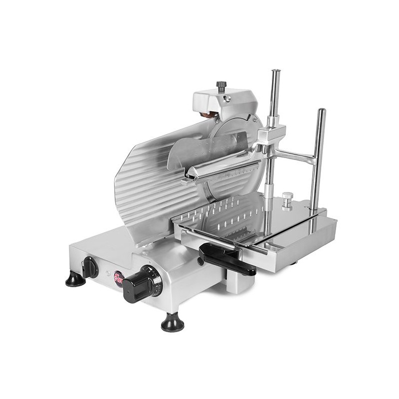 AFFETTATRICE VERTICALE FAC TAGLIA SALUMI LINEA STANDARD F250 TS-V CE DOMESTICO (AFFILATOIO FISSO) + POMOLI ROSSI