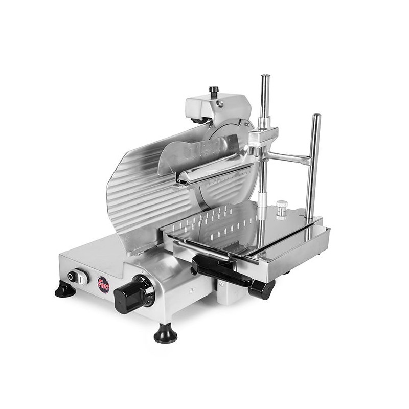 aFFETTATRICE VERTICALE FAC TAGLIA SALUMI LINEA STANDARD F300 TS-V R CE DOMESTICO (AFFILATOIO FISSO) POMOLI ROSSI