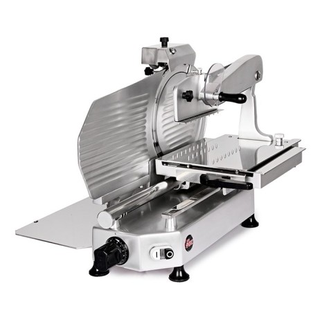 AFFETTATRICE VERTICALE FAC TAGLIA SALUMI LINEA STANDARD F370 TS-V CE PROFESSIONALE (AFFILATOIO FISSO) + POMOLI METALLIZZATI