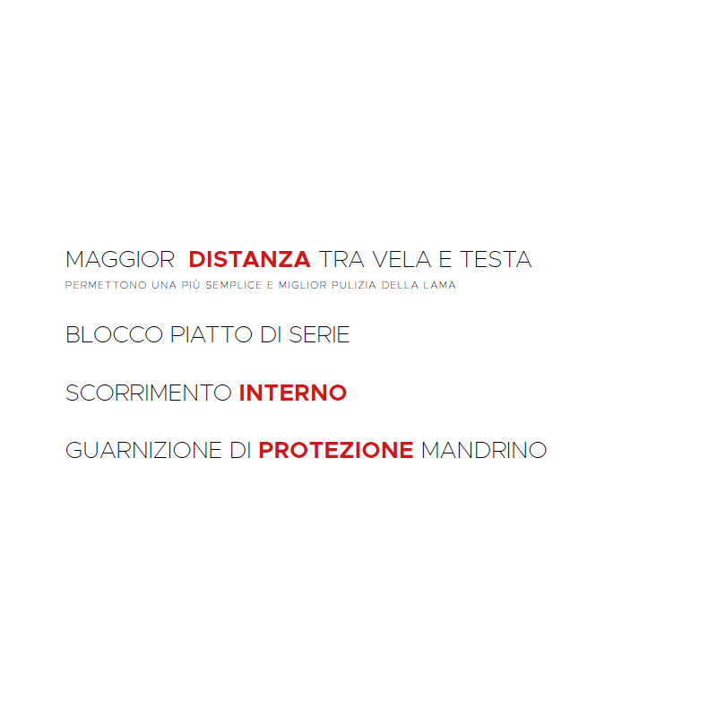 AFFETTATRICE VERTICALE FAC TAGLIA CARNE LINEA LUSSO F350 TC-V L CE PROFESSIONALE (AFFILATOIO FISSO) POMOLI ROSSI