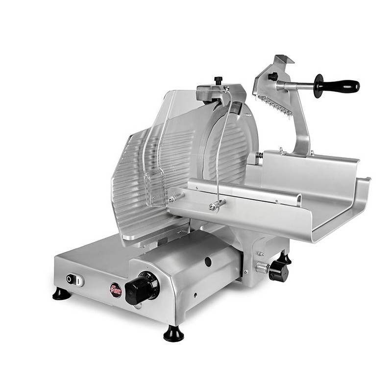 AFFETTATRICE VERTICALE FAC TAGLIA CARNE LINEA LUSSO F370 TC-V L CE PROFESSIONALE (AFFILATOIO FISSO) POMOLI METALLIZZATI