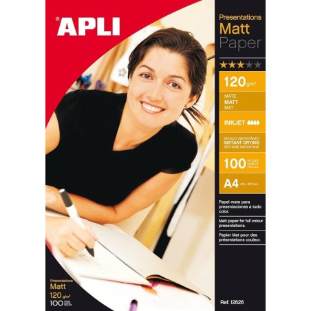 Carta fotografica opaca Apli A4 120 g 100 fogli 12626