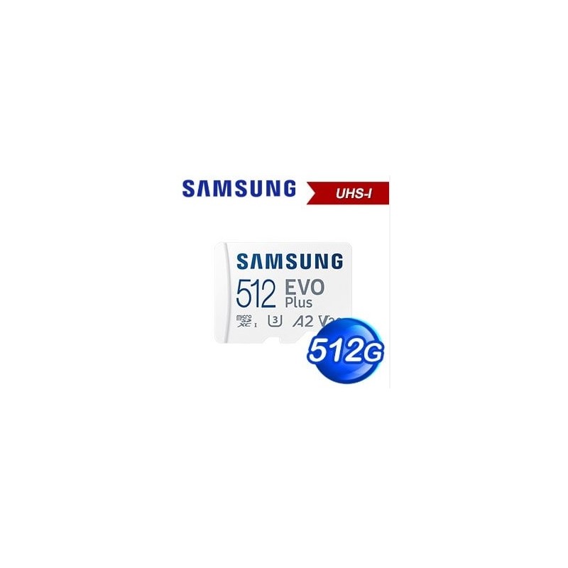 Scheda Memoria Micro SDXC SAMSUNG EVO PLUS 512 GB UHS-I V30 Classe 10 MB-MC512SA