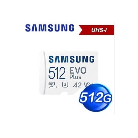 Scheda Memoria Micro SDXC SAMSUNG EVO PLUS 512 GB UHS-I V30 Classe 10 MB-MC512SA