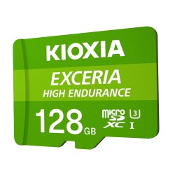 Scheda Memoria Micro SDXC Kioxia Exceria High Endurance da 128 GB UHS-I Classe 10 100 Mb/s LMHE1G128GG2