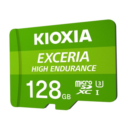 Scheda Memoria Micro SDXC Kioxia Exceria High Endurance da 128 GB UHS-I Classe 10 100 Mb/s LMHE1G128GG2