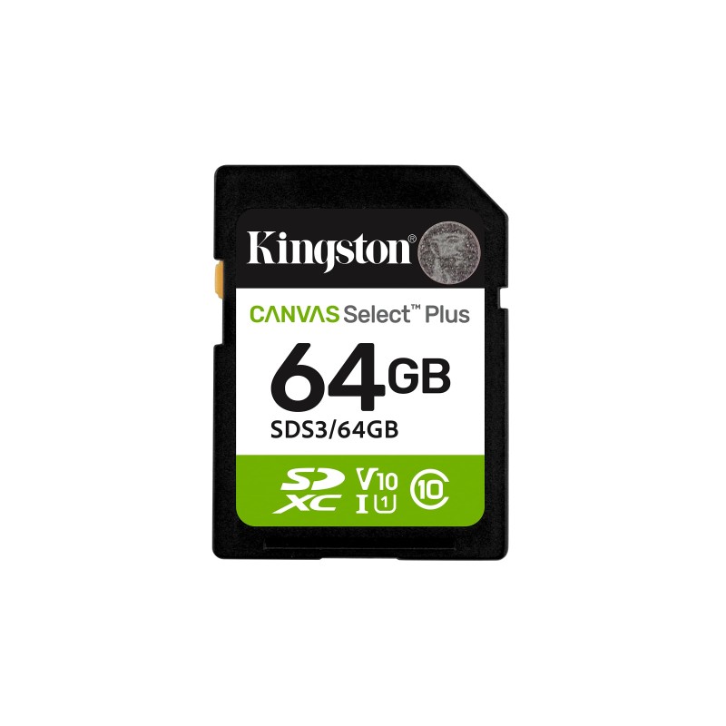 Scheda Memoria Kingston SDXC Scheda 64 GB UHS-I U3 V30 Classe 10 SDS3/64GB