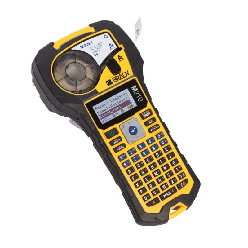 STAMPANTE PER ETICHETTE PORTATILE BRADY M210 SCHERMO LCD Giallo/Nero