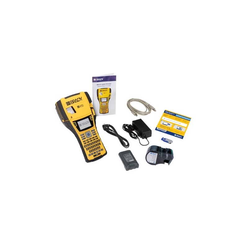 STAMPANTE PER ETICHETTE PORTATILE BRADY M410 Schermo LCD Giallo/Nero M410-EU