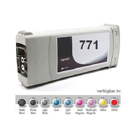 CARTUCCIA COMPATIBILE PIGMENTANTA HP 771C NERO PHOTO B6Y13A DESIGNJET Z6200 Z6610