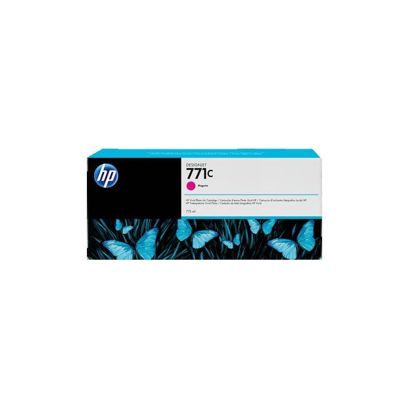 CARTUCCIA ORIGINALE PIGMENTANTA HP 771C MAGENTA B6Y09A DESIGNJET Z6200 Z6610