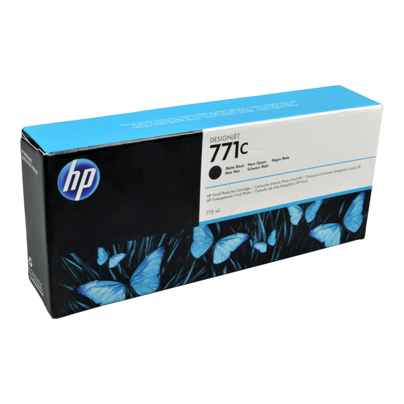 CARTUCCIA ORIGINALE PIGMENTANTA HP 771C NERO OPACO B6Y07A DESIGNJET Z6200 Z6610