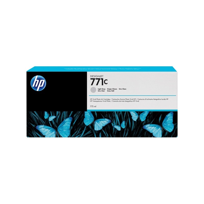 CARTUCCIA ORIGINALE PIGMENTANTA HP 771C GRIGIO CHIARO B6Y14A DESIGNJET Z6200 Z6610