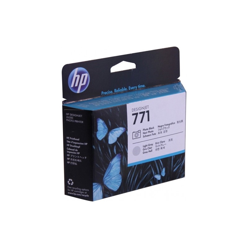 TESTINA ORIGINALE PIGMENTANTA HP 771 CE020A NERO FOTO GRIGIO CHIARO DESIGNJET Z6200