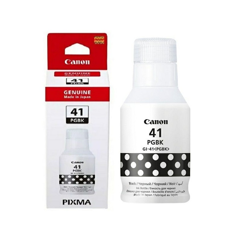 FLACONE INCHIOSTRO ORIGINALE CANON NERO 4528C001 GI41 PIXMA G 1420