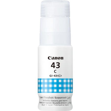 FLACONE INCHIOSTRO ORIGINALE CANON CIANO 4672C001 GI43 PIXMA G540 G640