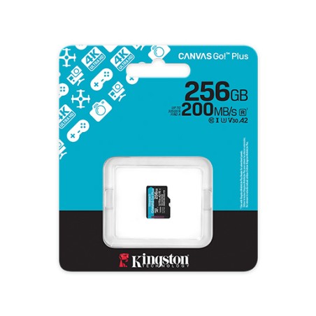 Scheda Memoria Kingston Micro SDXC Scheda 256 GB UHS-I U3 V30 Classe 10 SDCG3/256GB SDCG4/256GB