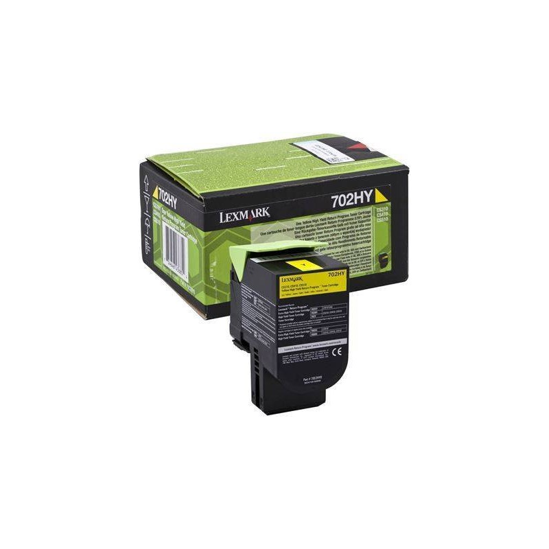 TONER ORIGINALE LEXMARK CS310 CS410 CS510 70C2HY0 GIALLO 3K