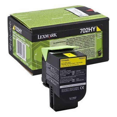 TONER ORIGINALE LEXMARK CS310 CS410 CS510 70C2HY0 GIALLO 3K