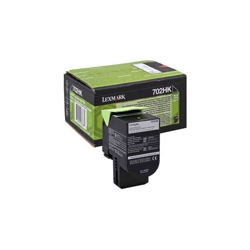 TONER ORIGINALE LEXMARK CS310 CS410 CS510 70C2HK0 NERO 4K