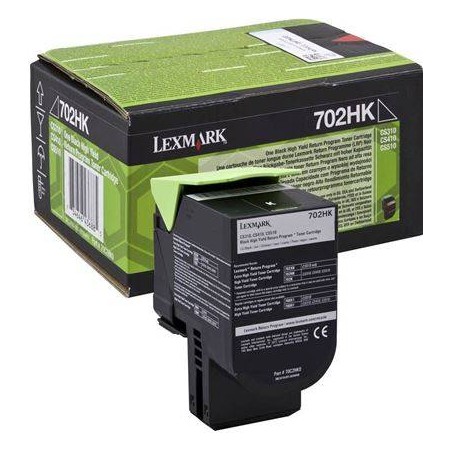 TONER ORIGINALE LEXMARK CS310 CS410 CS510 70C2HK0 NERO 4K