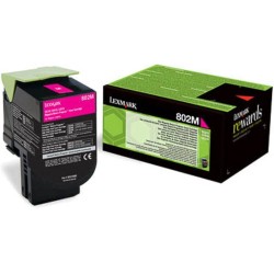 TONER ORIGINALE LEXMARK CX310 CX410 80C20M0 MAGENTA 1K 802M