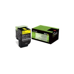 TONER ORIGINALE LEXMARK CX310 CX410 80C20Y0 GIALLO 1K 802Y