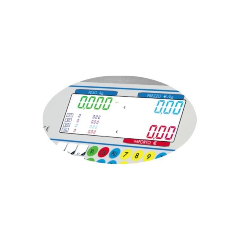 BILANCIA Elettronica TOP SPES TOUCH RS70 peso-prezzo 6/12/15/30 KG ALTA