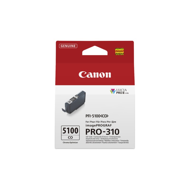 CARTUCCIA ORIGINALE CANON TRASPARENTE OTTIMIZZATORE 6960C001 PFI5100CO IPF PRO-310