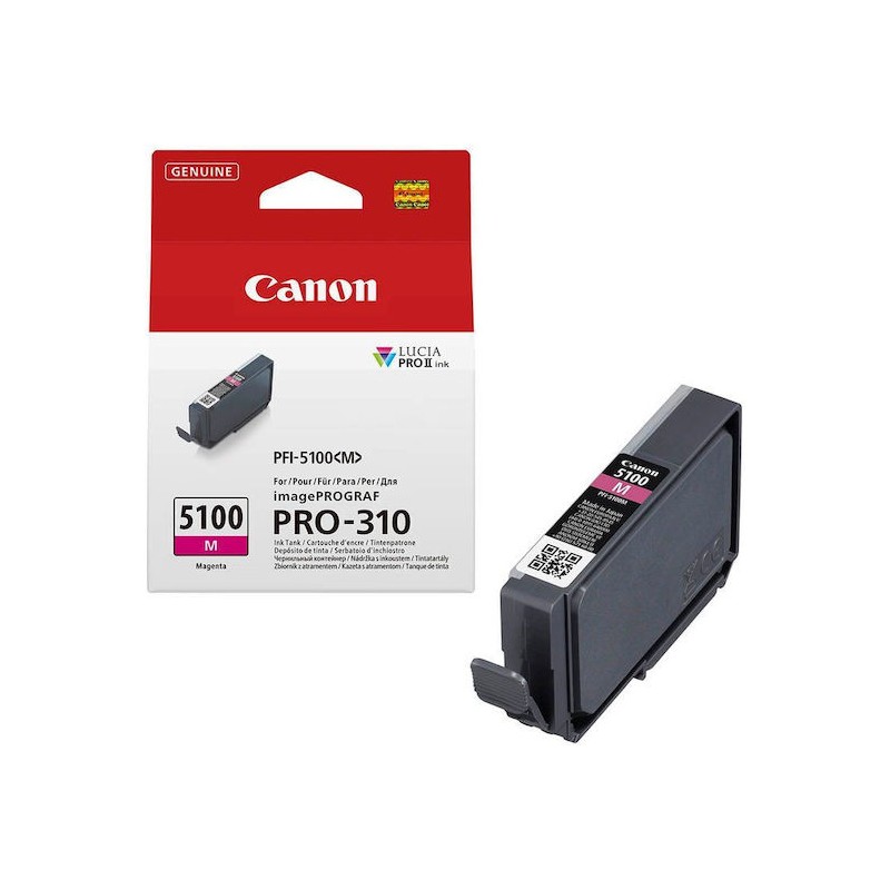 CARTUCCIA ORIGINALE CANON MAGENTA PHOTO PFI5100PM 6957C001 IPF PRO-310