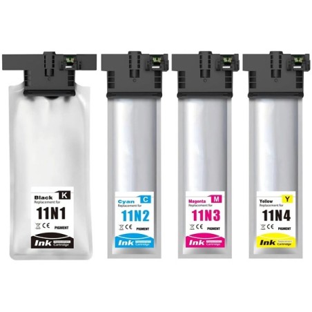 CARTUCCIA INCHIOSTRO COMPATIBILE EPSON C13T11N240 T11N2 CIANO WorkForce Pro EM-C800RDWF Pro EP-C800RDW