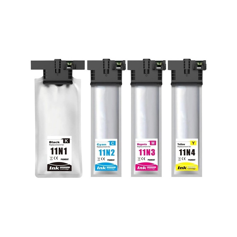 CARTUCCIA INCHIOSTRO COMPATIBILE EPSON C13T11N340 T11N3 MAGENTA WorkForce Pro EM-C800RDWF Pro EP-C800RDW