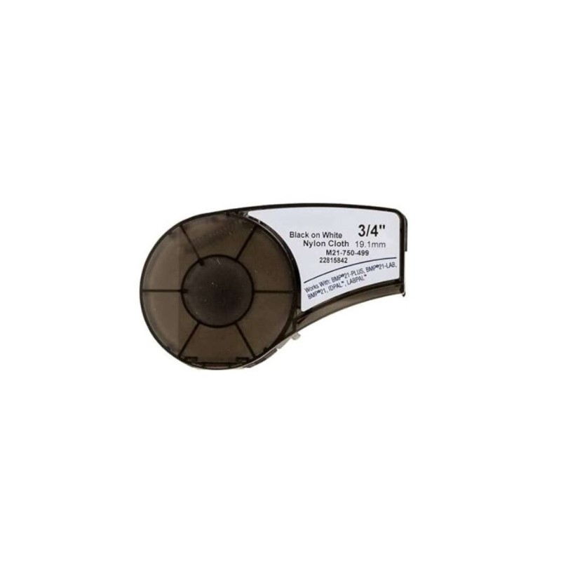 Nastro per etichette compatibile in nylon Brady M21-750-499-TB Testo nero su sfondo bianco 750 etichette